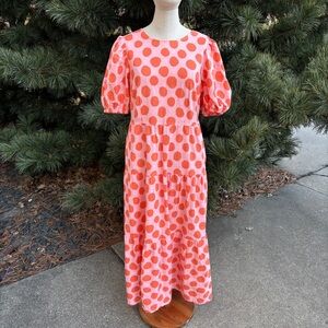 Who What Wear Pink and Orange Dress